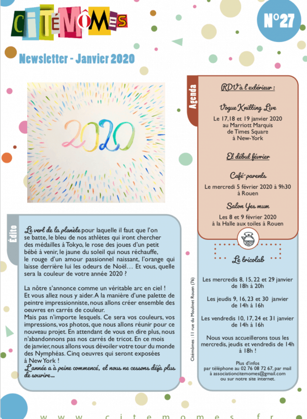 Newsletter-janvier 2020